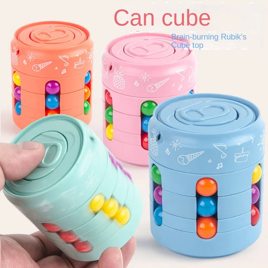 Hamburg Magic Bean Cola Rubik's Cube Fingertip Gyroscope Decompression Finger Rotating Pop-top Ball Toys