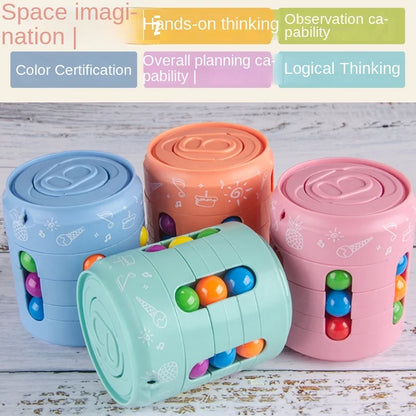 Hamburg Magic Bean Cola Rubik's Cube Fingertip Gyroscope Decompression Finger Rotating Pop-top Ball Toys